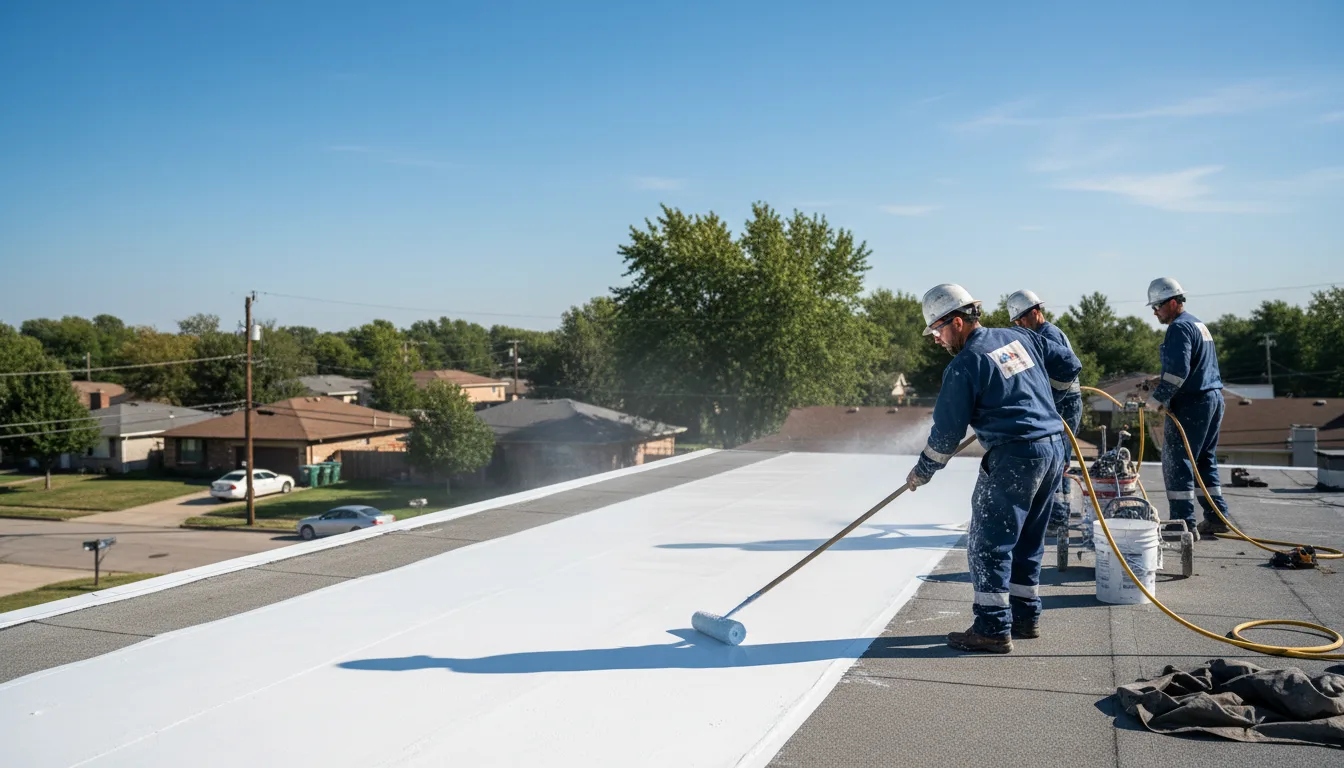 Commercial roof coating in Garden City, KS near me